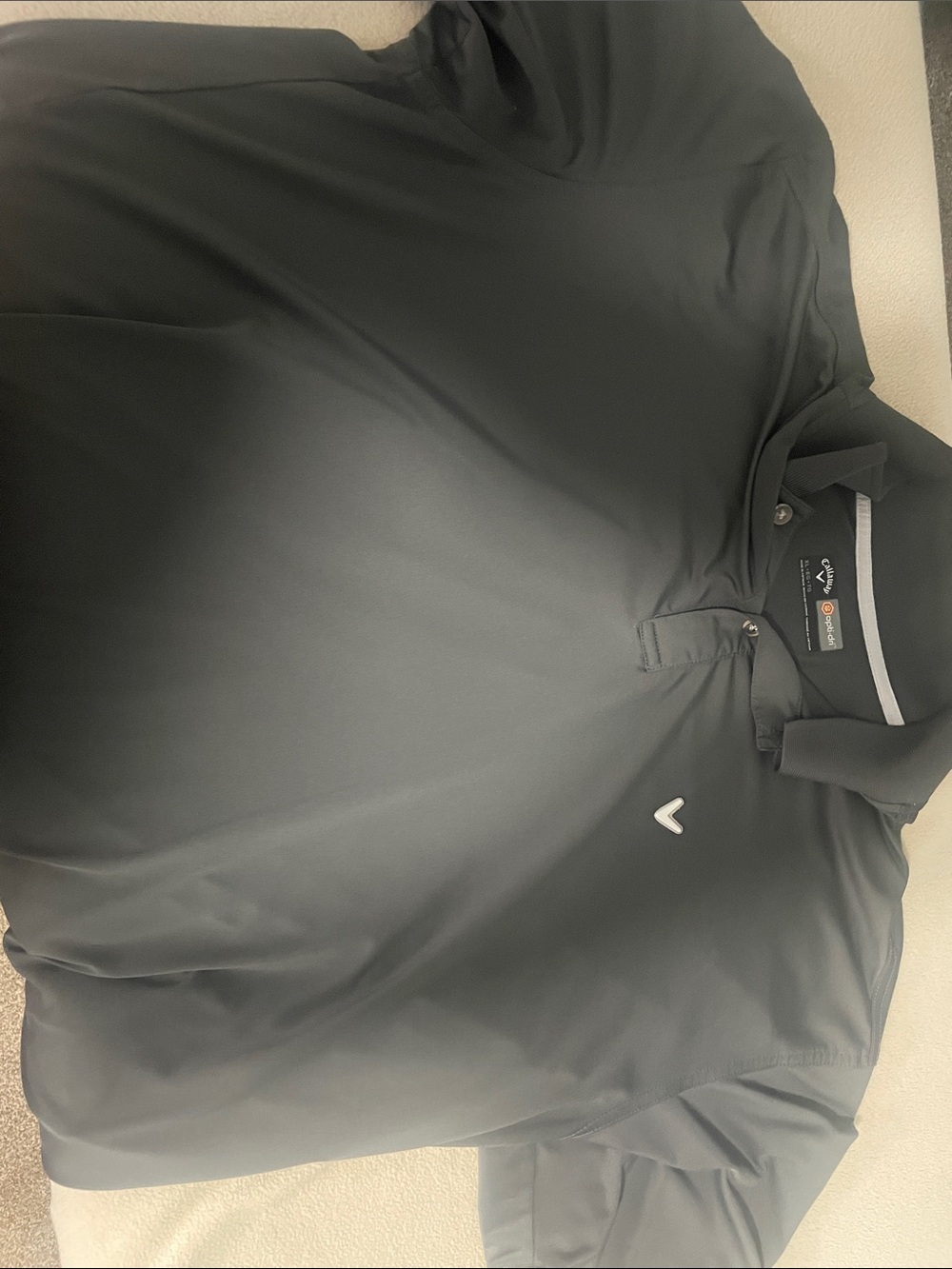 Callaway Men's Grey Performance Polo with Small Logo